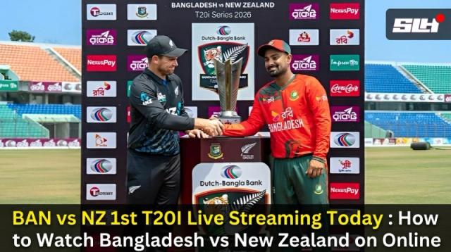 BAN vs NZ 1st T20I Live Streaming Today: How to Watch Bangladesh vs New Zealand on TV & Online